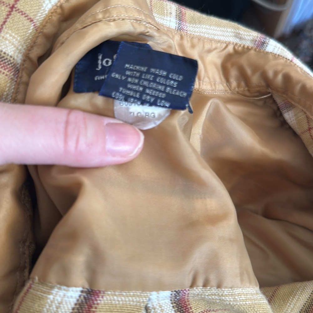 John Blair Vintage Plaid Flannel Shirt XL Yellow - Picture 7 of 7